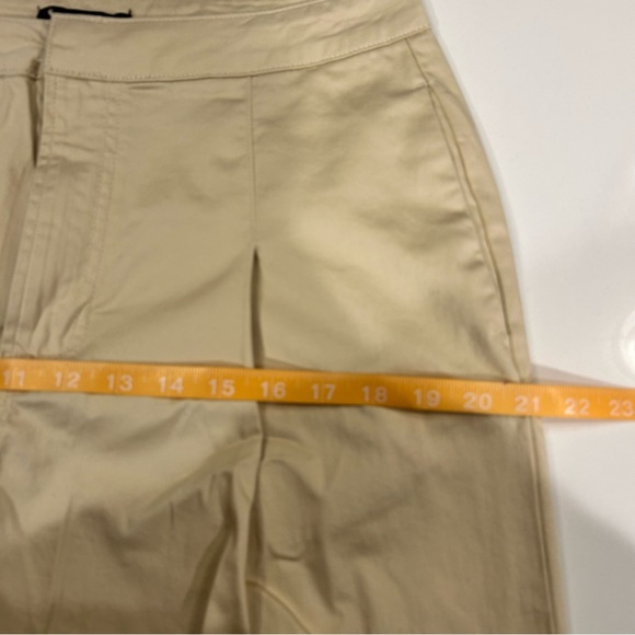 Forever 21 wide leg pleated front khaki pants large like new - Picture 9 of 9